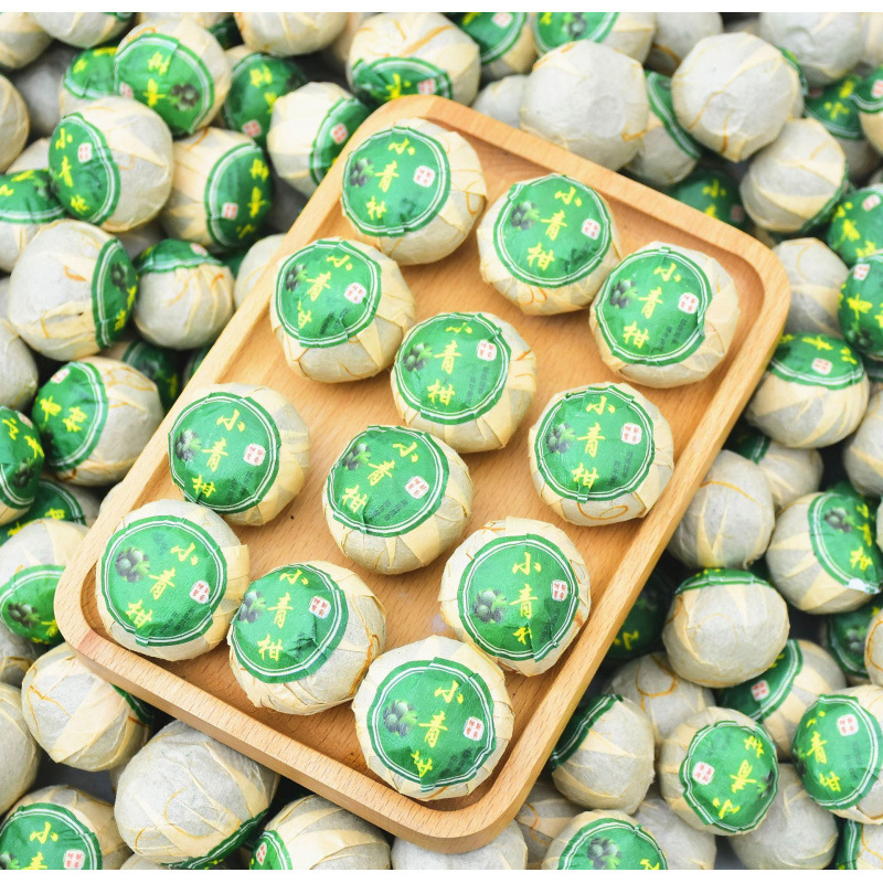 Xinhui Xiaoqing mandarin wholesale tangerine peel raw sun Pu 'er tea cooked tea Xiaoqing orange tea specialty tangerine peel orange tea 500g