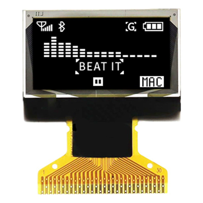 0,96-дюймовый OLED-экран 12864 точечно-матричный замок отпечатков пальцев SSD1306 желтый и синий двухцветная Сварка 30Pin, совместимый с 1315