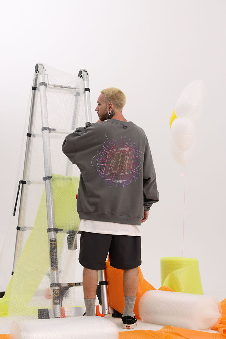Men's Clothing round neck pullover sweatshirt original Dongshankou design couple style heavyweight high street Japanese style_voghion.com