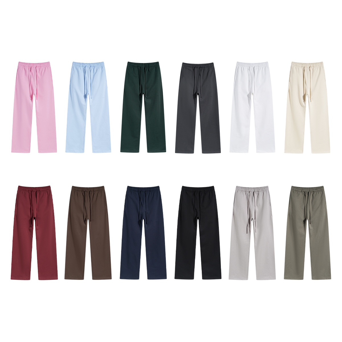 Pantalones para hombres otoño y invierno 430g de alta calidad, pantalones casuales para hombres, pantalones de estilo callejero sueltos, pantalones para hombres image 6