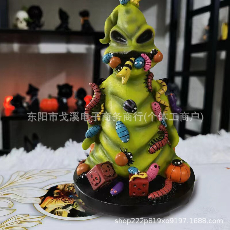 跨境新款惊魂腐体雕像万圣节摆件家居花园园林书房饰品树脂工艺品|undefined