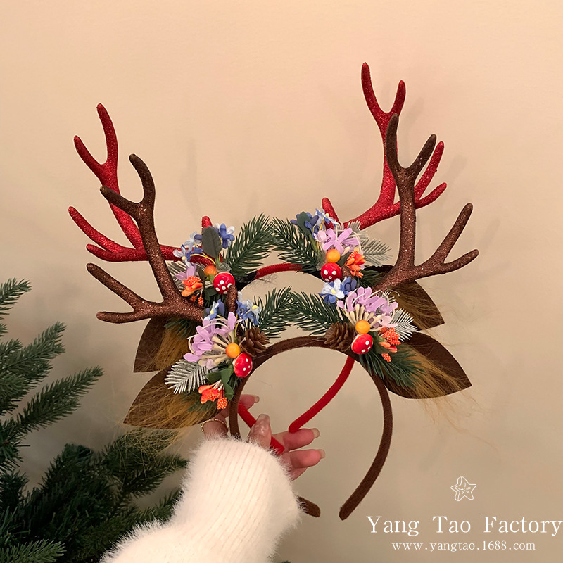 Morsi corno de ciervo 2024 nuevo clip de cabello corno de ciervo toque de cabello foto foto con toque de cabeza