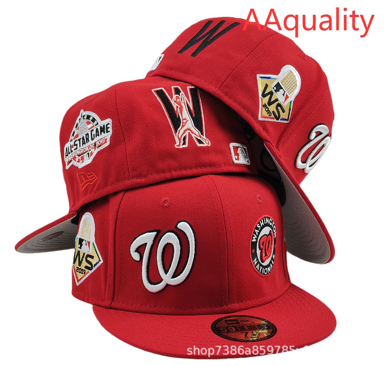 2025 nueva venta caliente exportación transfronteriza MLB gorra de béisbol AA patrón ala plana tamaño de moda sombrero de ala plana
