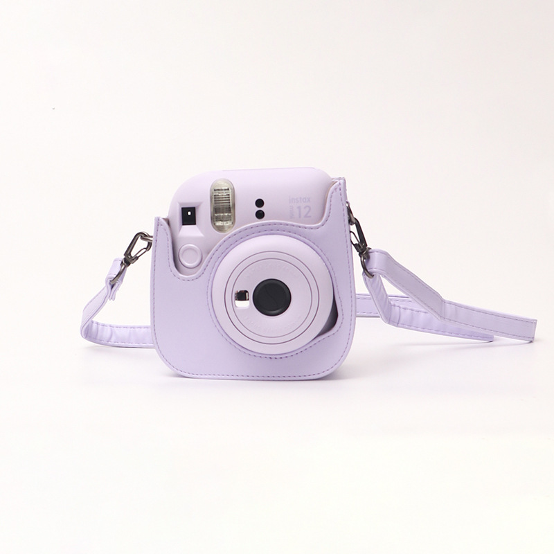 [Fábrica en stock suministro] Polaroid MINI12 bolsa de cámara retro de color sólido INSTAX bolsa de cámara de color sólido
