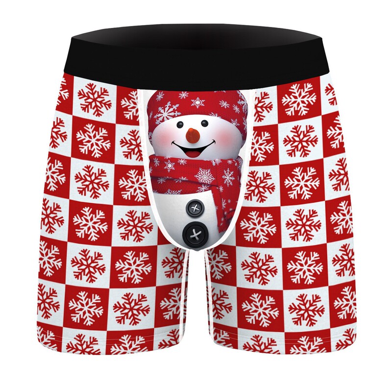 Men's Christmas Series Underwear Boxers Sexy Men's Pants Head Comfortable Men's Four-Corner Bottom Pants Fashionable Shorts Men's Christmas Series Underwear Boxers Sexy Men's Pants Head Comfortable Men's Four-Corner Bottom Pants Fashionable Shorts