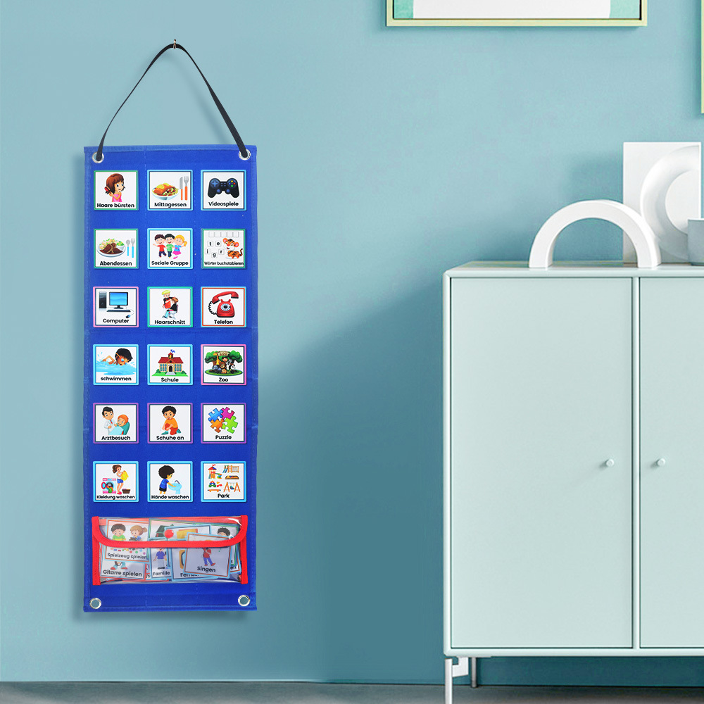 Children's Daily Visual Schedule Visual Wall Schedule Housekeeping Schedule Suitable for Autistic Language Delay Education