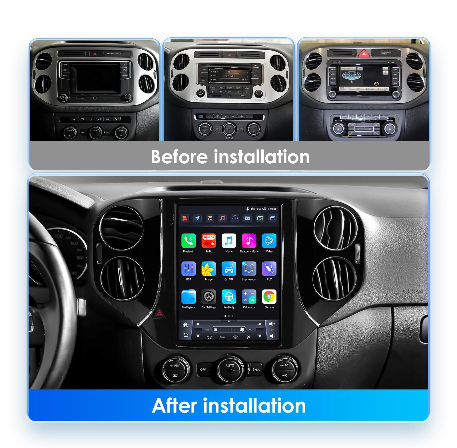 Cross-border goods are suitable for 07-16 Volkswagen Tiguan vertical screen Android navigation GPS car machine central control CarPlay