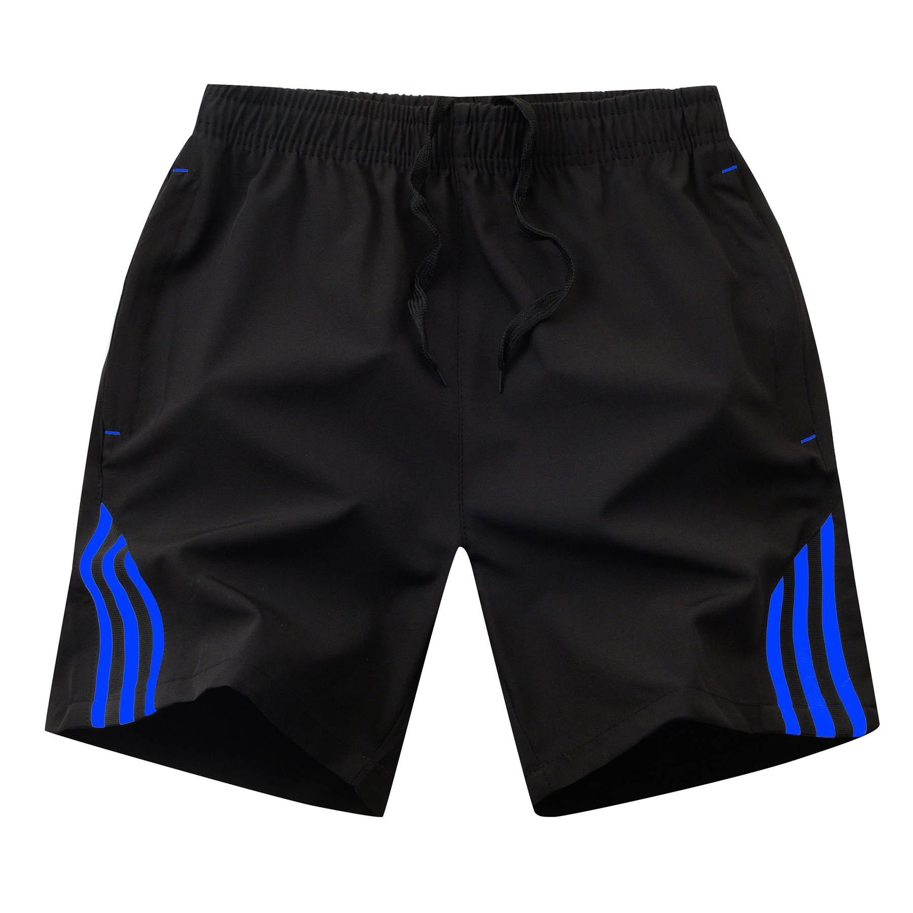 Cross-border 5XL - 8X tres barras pantalones cortos de verano delgados sueltos pantalones deportivos casuales de verano para hombres
