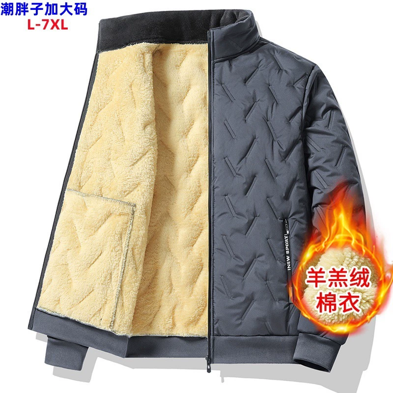 Winter velvet warm jacket, plus size, for middle age, oversize