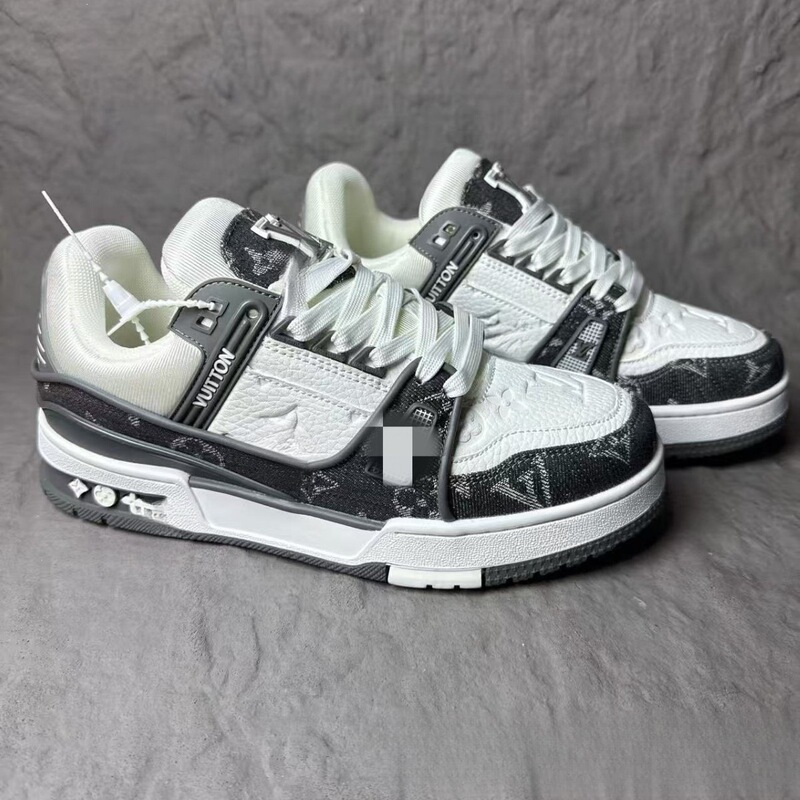Lujia Trainer White Cement Denim Blue In-Stock Cross-Border Fashion Casual Sports Couple Sneakers for Men and Women Lujia Trainer White Cement Denim Blue In-Stock Cross-Border Fashion Casual Sports Couple Sneakers for Men and Women