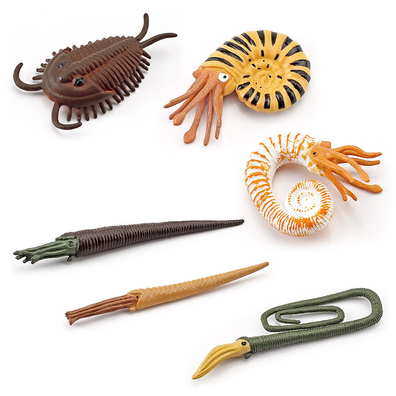 Transfronteriza Nueva simulación Marina serie de animales prehistóricos Mini modelo traje de juguete de decoración de escritorio estático