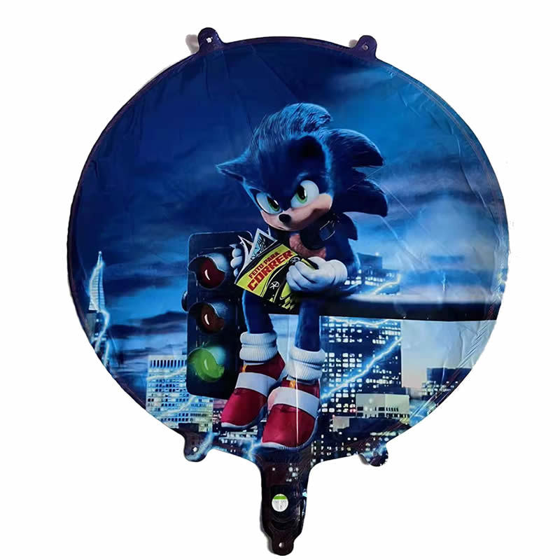 Erizo Sony K globo de aluminio sonido niño dibujos animados fiesta de cumpleaños diseño globo niños