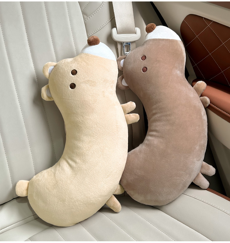 Car seat belt shoulder protective cover cute children's anti-tightening neck protective cover cartoon car baby sleeping car supplies