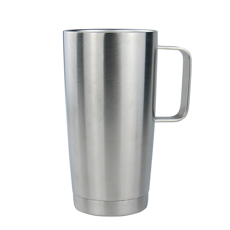 Transfronterizo doble vacío de acero inoxidable taza de agua aislante taza de café de oficina de negocios mango portátil taza de café image 9