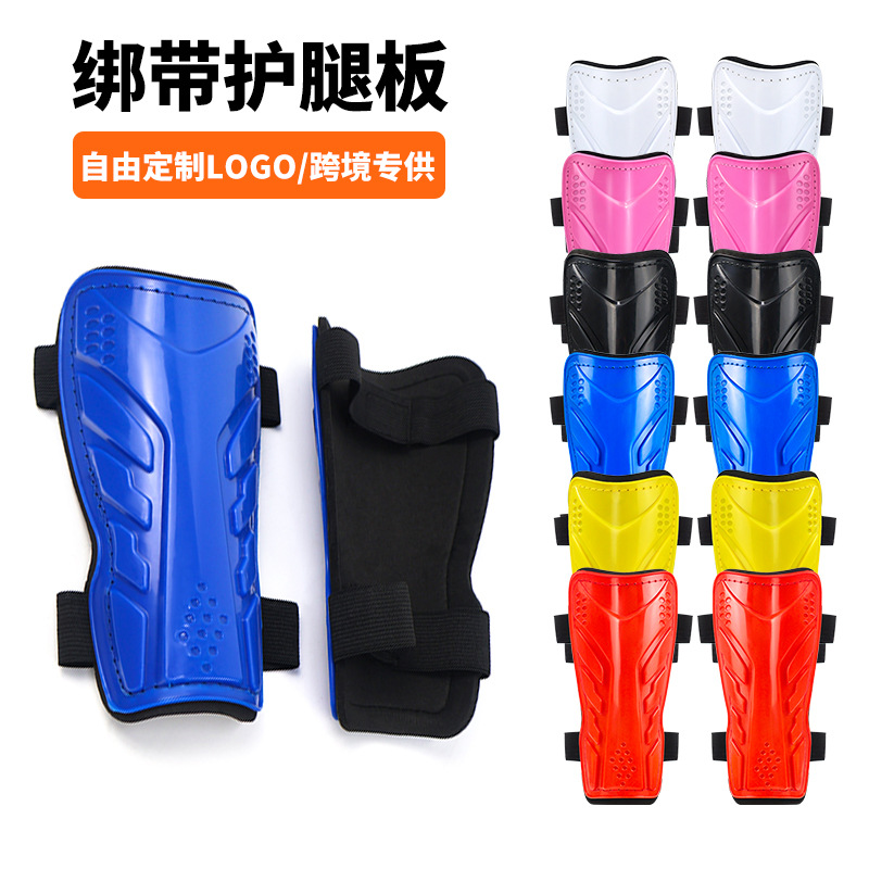 Cross-border in-stock football shin guards for children and adults, sports knee pads, competition calf guards, custom sports protective gear