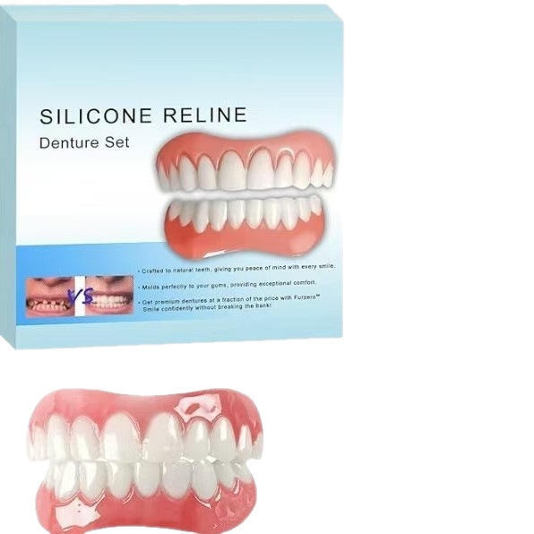 instantsmile硅胶仿真临时假牙套美白牙贴微笑牙套上牙下牙防磨牙|undefined