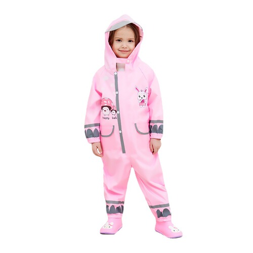 Wholesale Cute and Beautiful Baby Raincoats for Kindergarten, One-piece Rain Jackets for Outdoor Activities, Set of Rain Gear