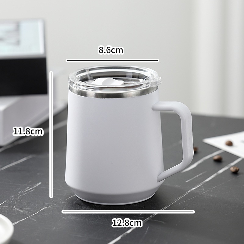 Tendencia creativa aislamiento de doble capa 304 acero inoxidable taza de oficina taza de hogar de oficina perezosa personalizada