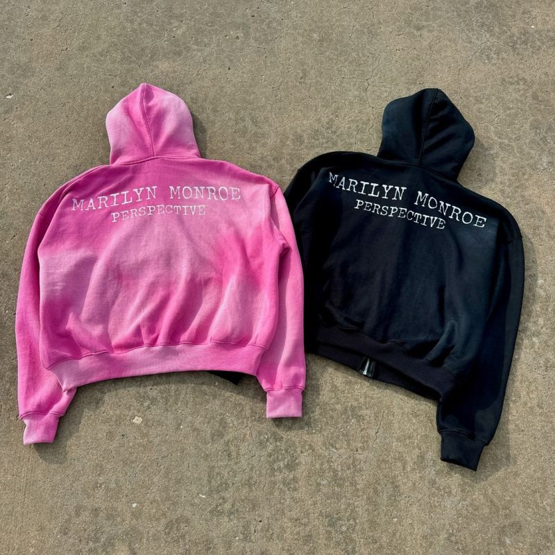 Sudadera con capucha y estampado retro Y2k, unisex, de gran tamaño, estilo urbano, con gráfico de anime, manga larga, informal_voghion.com