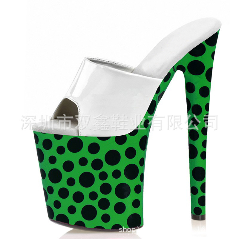 Zapatillas cubiertas 20cm, sandalias pole dance