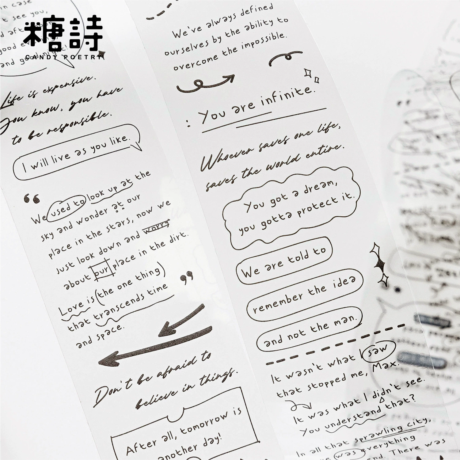 糖诗 PET лента Memory Chapter серия творческий Ретро английский справочник DIY материал декор перерабатываемая наклейка