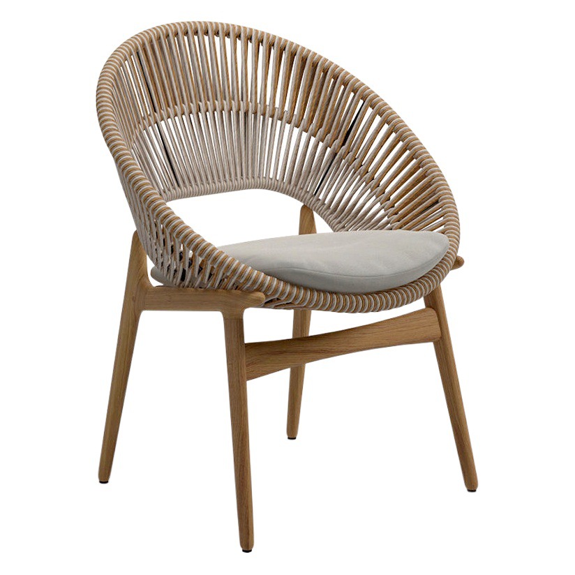 Mesas y sillas de madera maciza para exteriores, muebles de ocio para patio de villa, conjunto de sillas de comedor de teca y ratán impermeables y resistentes al sol para jardín o balcón.