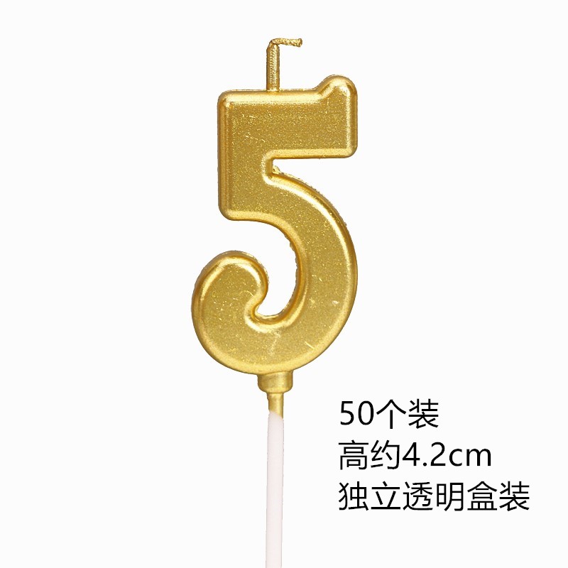 50 velas de cumpleaños digitales de color aniversario de oro caja creativa para niños decoración de pastel velas pequeñas