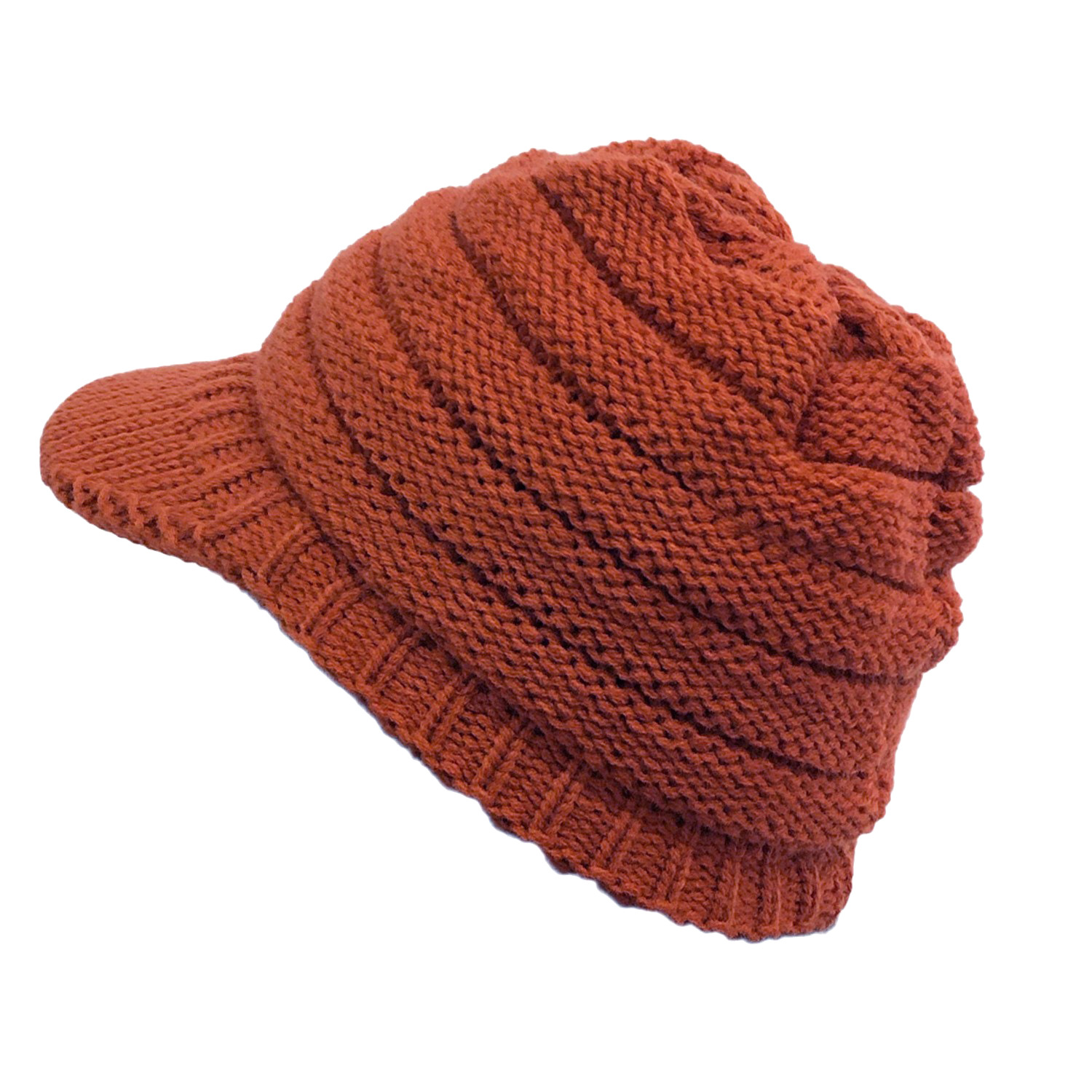 Klassische europäische und amerikanische Strickmütze, warme Strickmütze, Damen-Strickmütze mit offenem Himmel, Pferdeschwanz-Strickmütze, Entenschnabel-Wintermütze für Wärme – Detail 7