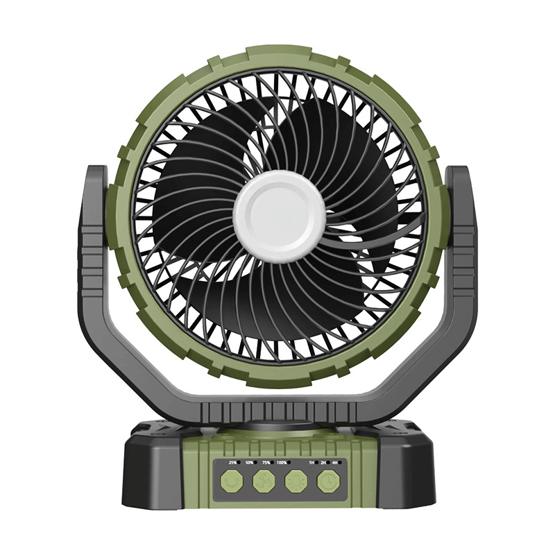 Camping al aire libre ventilador de carga USB iluminación portátil de pesca ligera camping puesto de tiempo ventilador de techo de gran viento
