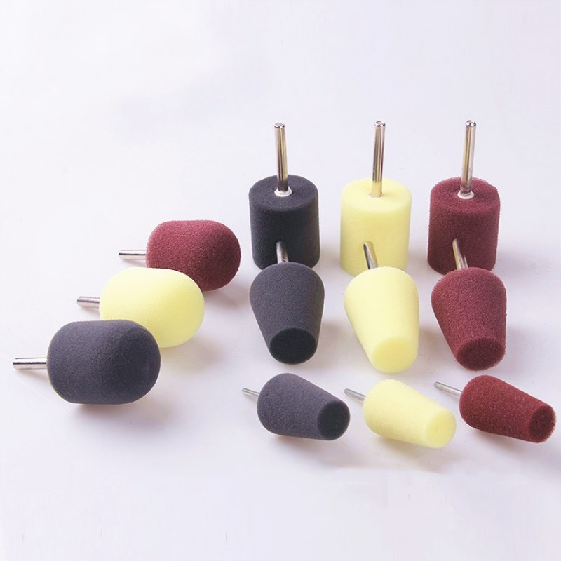 细节抛光海绵磨头3mm6mm圆柱锥形磨头精细研磨海绵抛光轮