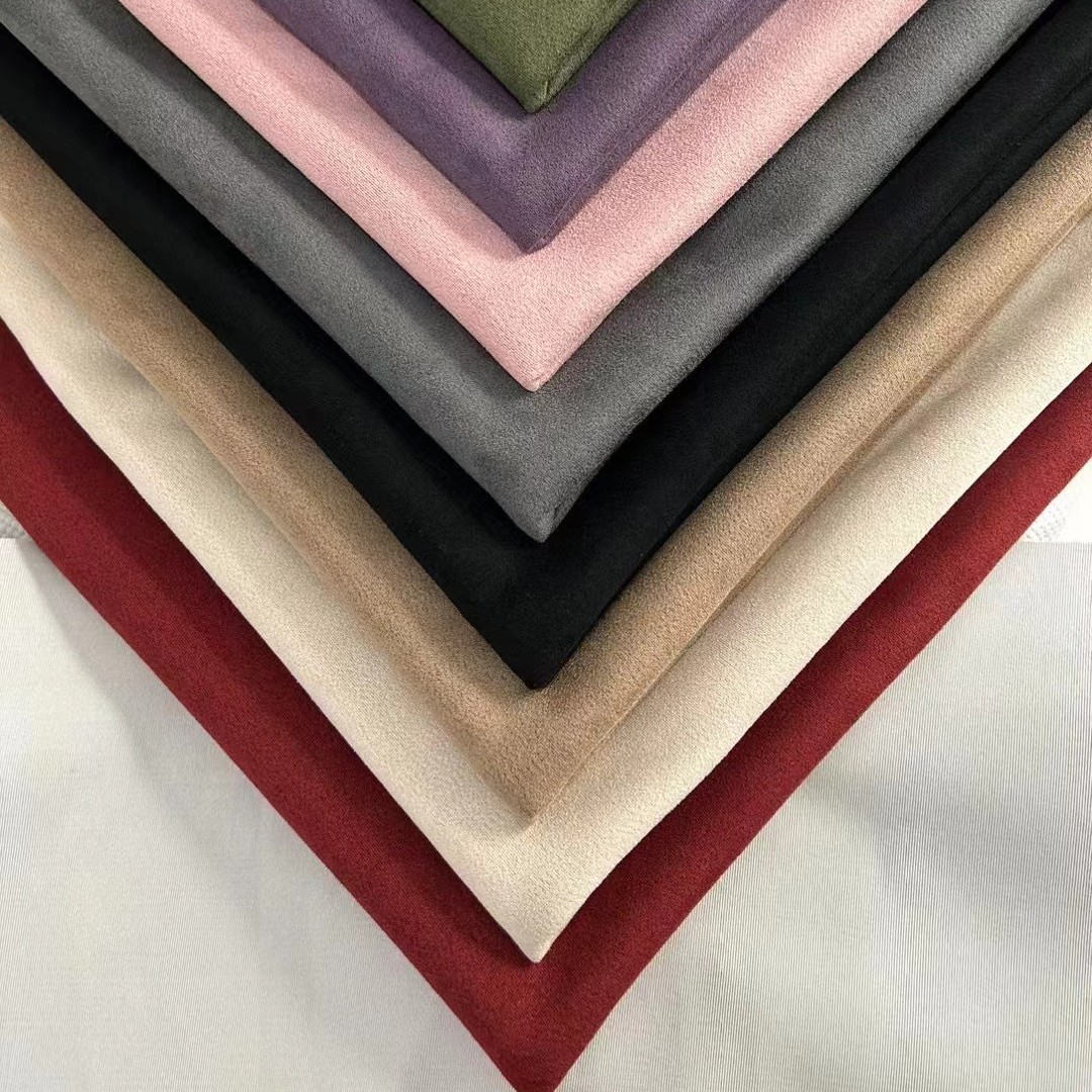 Suéter de gamuza de capa de aire disponible en stock, tela de juego, chaqueta de gamuza adecuada, camiseta, tela de gamuza