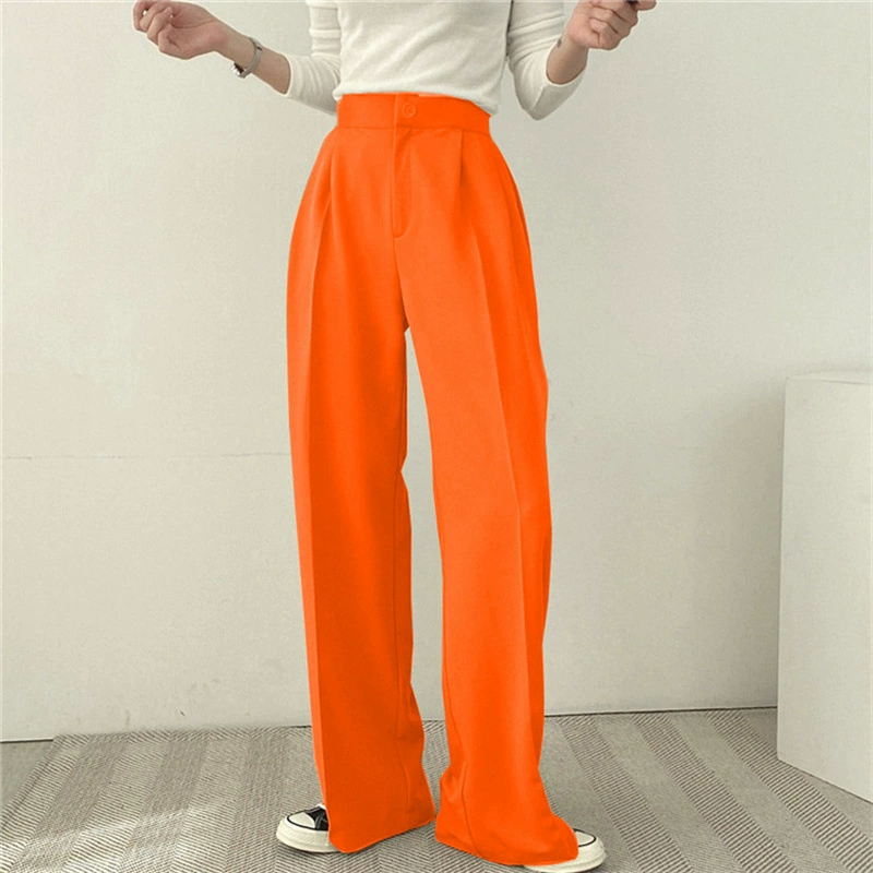 Autumn women's suit set, fitted blazer & trousers, tailored high-quality seasonal style