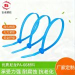 东莞吉诺铁氟龙耐高温扎带 蓝色防火束线带 ETFE特氟龙扎带