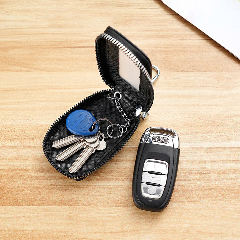 Nuevo paquete de llaves de moda universal simple ventana transparente de espejo impermeable cintura colgante multifuncional cubierta de llave de automóvil