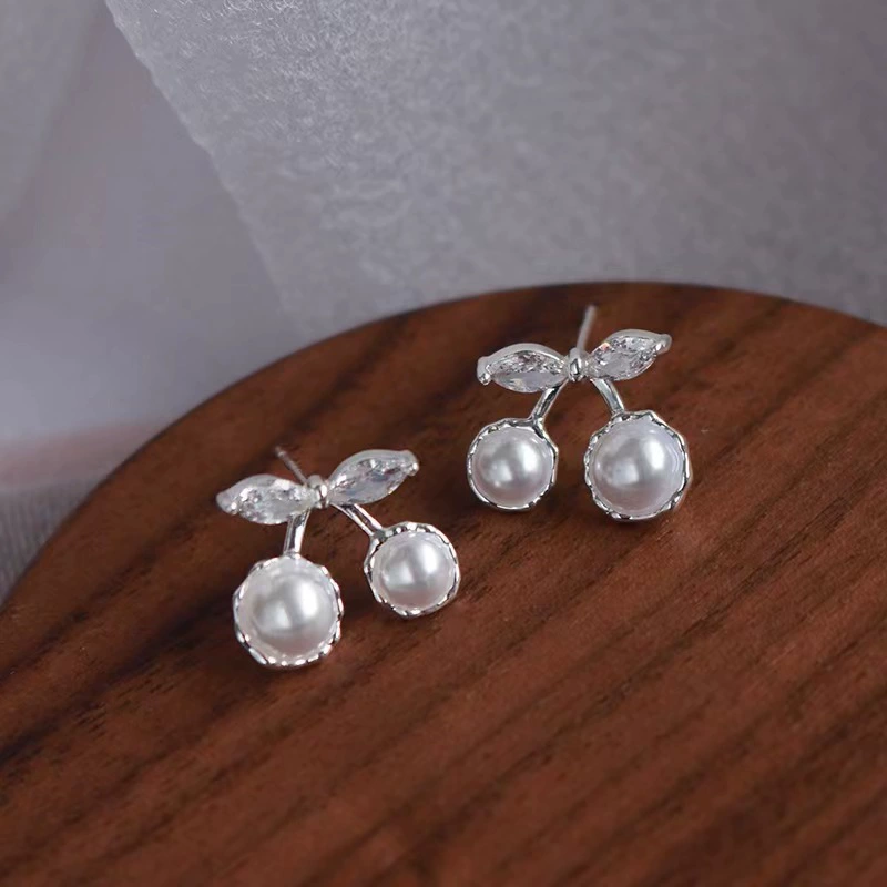 Серебряная игла, модные универсальные серьги из жемчуга, серебро 925 пробы, легкий люксовый стиль, качественный стиль, французский стиль