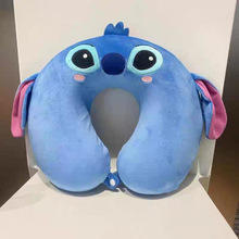 卡通U型枕毛绒玩具毛绒玩具史迪仔礼品跨境批发厂家午睡枕颈枕
