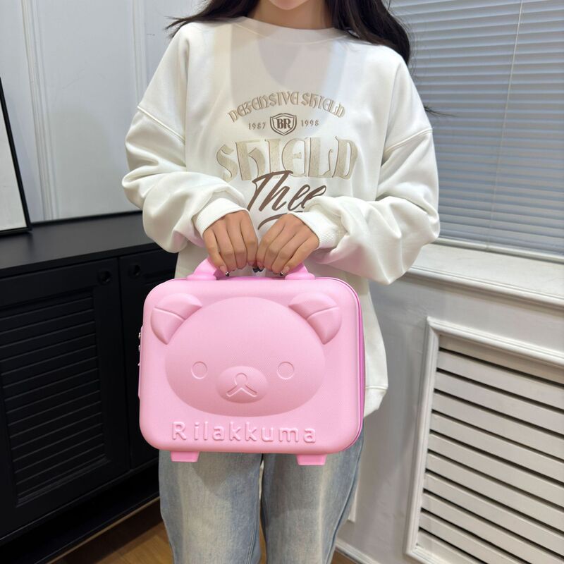 Bear Suitcase Accompanying Gift Bear Makeup Case Boarding 14 Inch Mini Suitcase Cartoon Portable Password Box