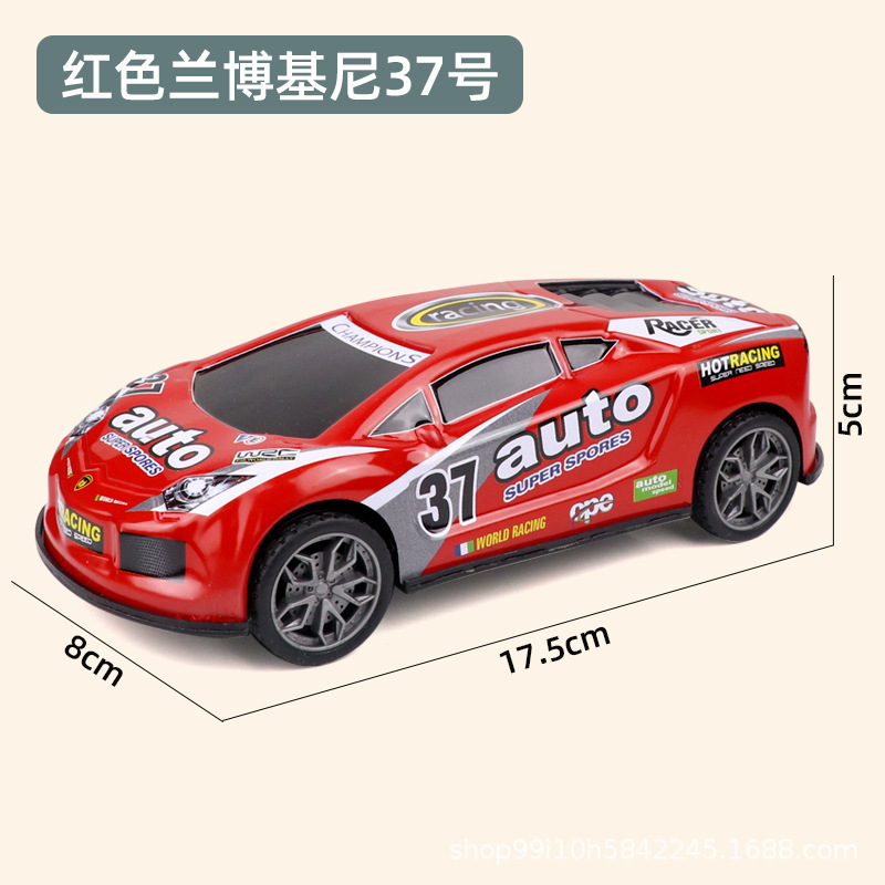 Aleación de gran tamaño inercia carro de acero coche de juguete para niños coche deportivo de carreras jardín de infantes accesorios de juguetes de comercio electrónico al por mayor