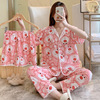 Summer pijama, high quality shorts, trousers, set, brand homewear, suitable for import, Korean style, with short sleeve, 3 piece set
