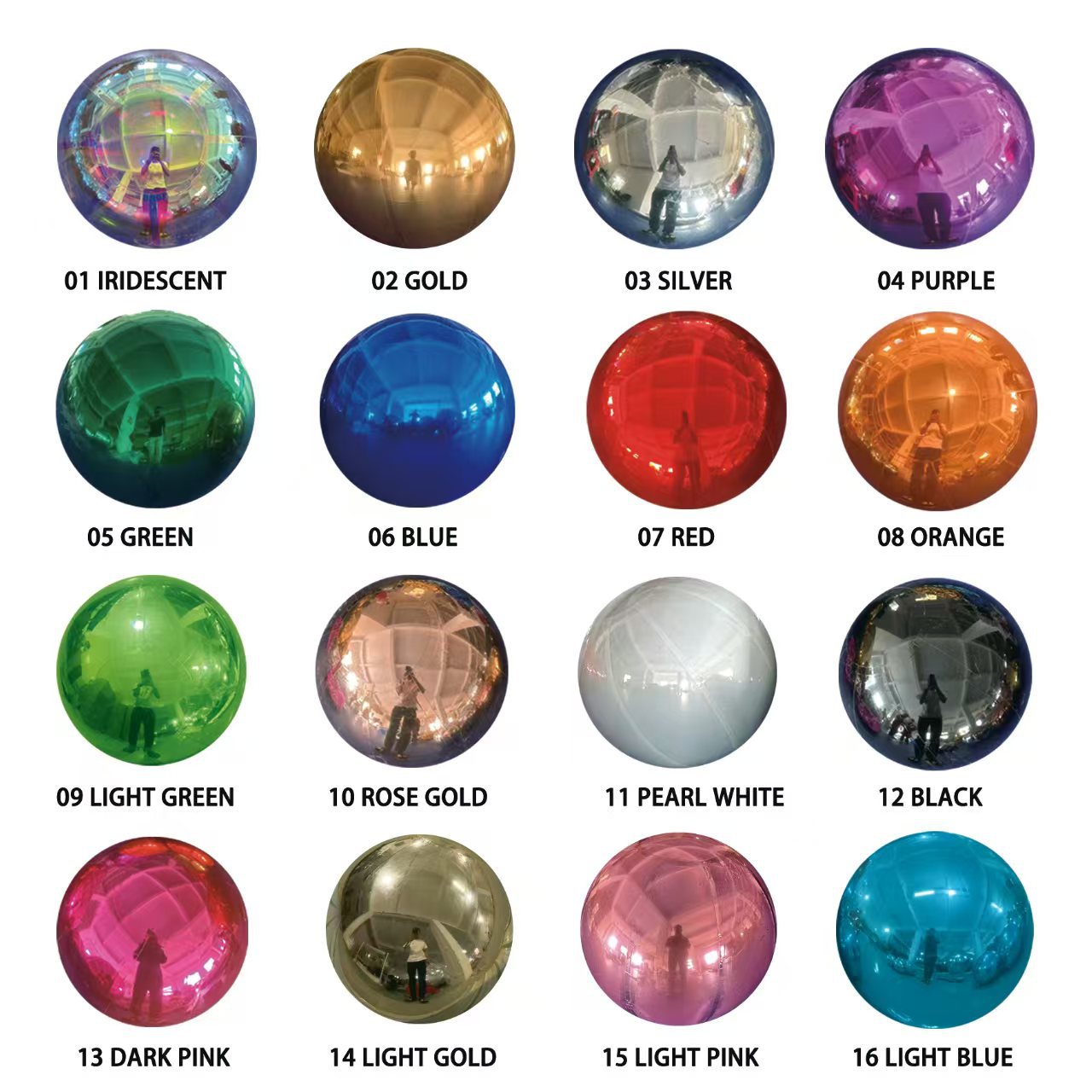 牛津布球镜面球PVC球彩色镜面球雷射炫彩球