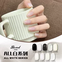 Лак для ногтей All White Series 2025, новый рисовый альбумин, молочно-белый, чисто-черный, чисто-белый, прозрачный белый, прозрачный черный лак для ногтей