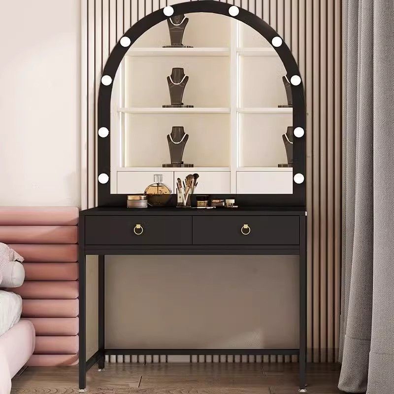 Photo Studio Professional Makeup Table with Lights, Wedding Dress Shop, Beauty Salon Training Studio, Makeup Artist Dressing Table, Table and Chair Combination