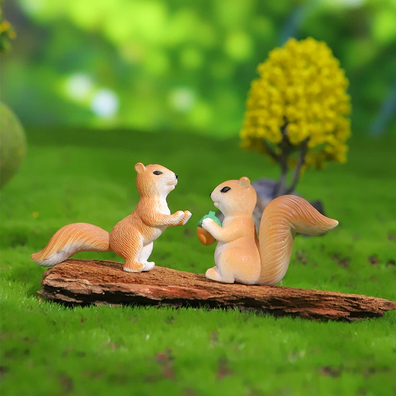 2025 новых украшений для центральной консоли автомобиля, мультяшные милые декоративные белки, настольные маленькие куклы, экспорт