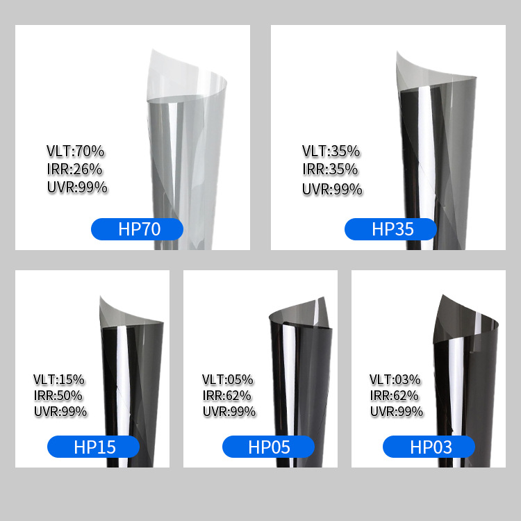 Carbon film four-sided shrink car film wholesale car insulation glass film sunscreen glass film car solar film wholesale