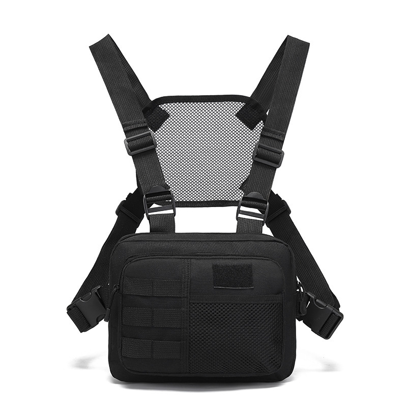 Cross-Border Amazon Vest-Style Backpack New Men's Backpack Wholesale Outdoor Sports Multi-Purpose Bag Foreign Trade Men's Bag