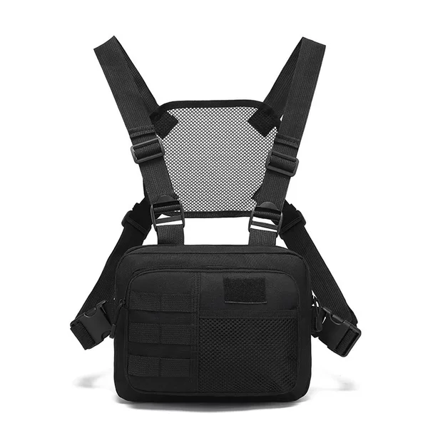 Cross-Border Amazon Vest-Style Backpack New Men's Backpack Wholesale Outdoor Sports Multi-Purpose Bag Foreign Trade Men's Bag