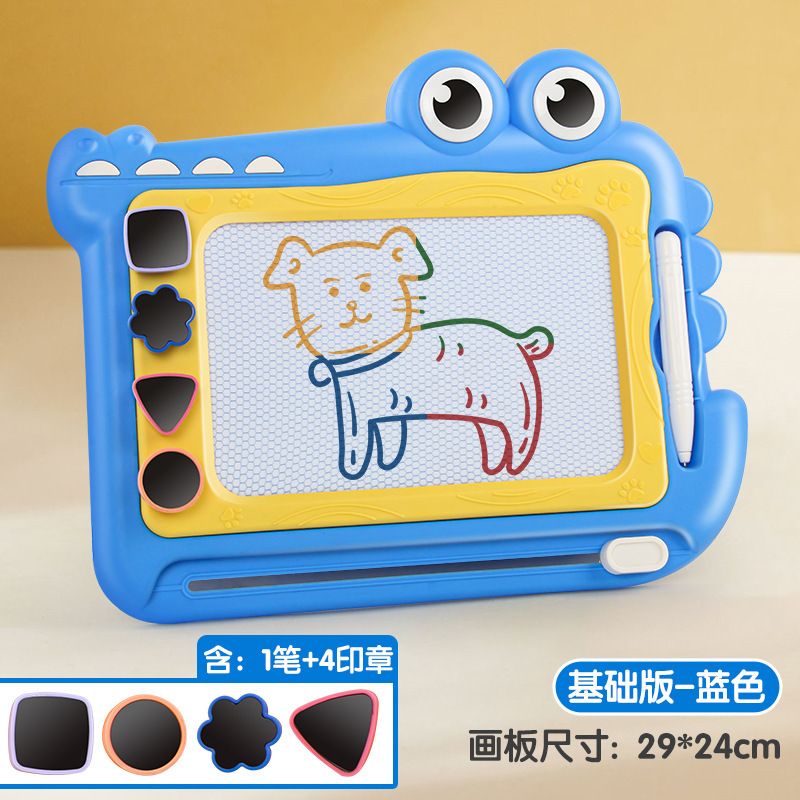 国境を越えた子供のワニカラー磁気画板手書き板幼稚園の赤ちゃん磁気タブレット玩具卸売り|undefined