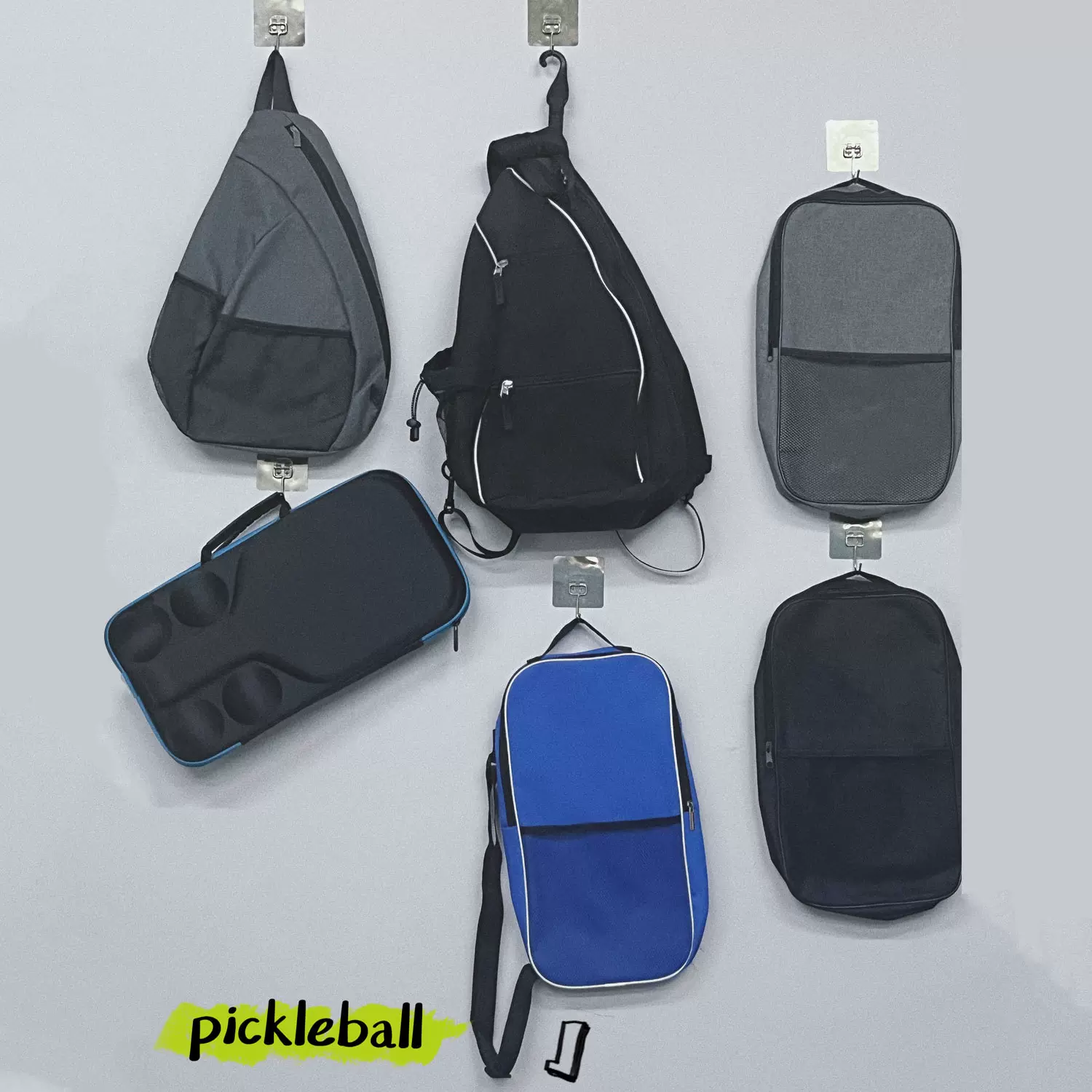 匹克球拍多功能网球包男女款羽毛球拍包网球运动双肩包挂绳包斜包