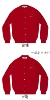 Men's big red V-neck small double heart