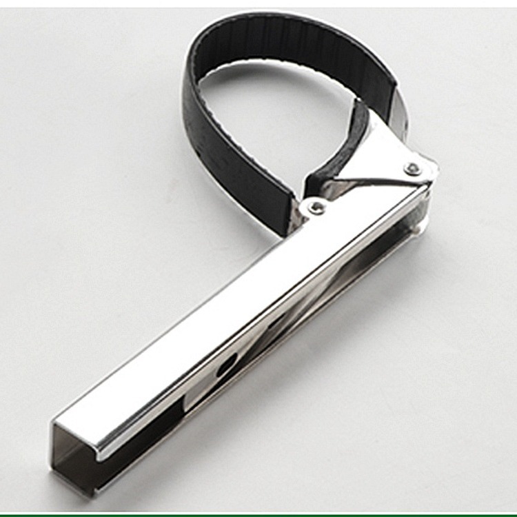Llave de filtro de la máquina llave de rejilla de aceite ajustable llave de filtro correa de acero máquina llave de filtro herramienta de desmontaje de reparación de automóviles